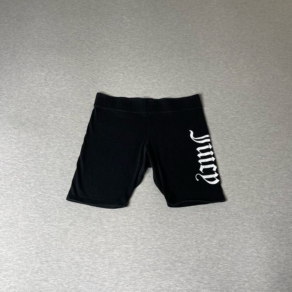 Juicy Couture Black Label Women's Side Logo Print Biker Shorts